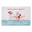 Santa Needs a Vacation 27x18 Floor Mat