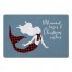 Mermaid Kisses and Christmas Wishes 27x18 Floor Mat