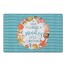 Sandy Christmas Wreath 27x18 Floor Mat