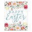 Happy Easter Painted Florals 8x10 Tabletop Canvas