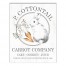 P. Cottontail Carrot Co. 11x14 Canvas Wall Art