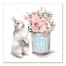 Watercolor Hoppy Easter 16x16 Canvas Wall Art