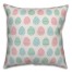 Pastel Easter Eggs 18x18 Spun Poly Pillow
