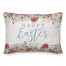 Floral Happy Easter  14x20 Spun Poly Pillow