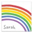 Personalized Rainbow 16x16 Personalized Canvas Wall Art
