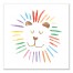 Rainbow Colorful Lion Wall Art