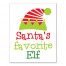 Santa's Favorite Elf 11x14 Canvas Wall Art