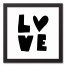 Black and White Love Wall Art