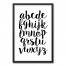 Black and White Lowercase Alphabet Wall Art