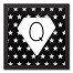 Monogram Diamond and Stars Wall Art