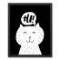 Hi Cute Cat Wall Art