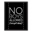 No Boys Except Dad Wall Art