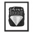 Shine Bright Black and White Diamond Wall Art