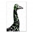 Green Giraffe Headphones Wall Art