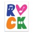 Rock On Colorful Wall Art