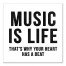 Music Is Life Wall Art