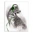 Green Leopard Headphones Wall Art