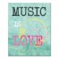 Music Is Love Headphones Wall Art