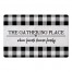 Black Buffalo Check Gathering  27x18 Floor Mat
