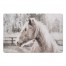 Painted Neutral Horse 27x18 Floor Mat