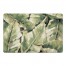Painted Green Palm Leaves 27x18 Floor Mat