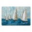 Hand Painted Sailboats 27x18 Floor Mat
