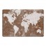 Copper World Map 27x18 Floor Mat