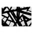 Black Strokes 27x18 Floor Mat