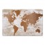 Copper World Map 27x18 Floor Mat