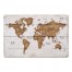 Distressed World Map 27x18 Floor Mat