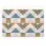 Geometric Mustard Patterned 27x18 Floor Mat