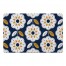 Mod Navy Flowers 27x18 Floor Mat