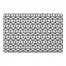 Black Geometric Cubes 27x18 Floor Mat