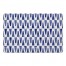Blue Geometric Triangles 27x18 Floor Mat