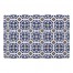 Navy And Yellow Mod Tile 27x18 Floor Mat