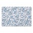 Watercolor Blue Leaves 27x18 Floor Mat