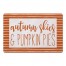 Autum Pumpkin Skies 27x18 Floor Mat