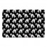 Black Scaredy Cats 27x18 Floor Mat