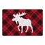 Plaid Moose 27x18 Floor Mat