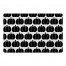 Black Pumpkins 27x18 Floor Mat