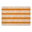 Orange Petal Stripes 27x18 Floor Mat