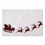 Santa's Plaid Sleigh 27x18 Floor Mat