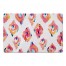 Peach and Navy Ikat 27x18 Floor Mat