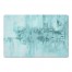 Teal Abstract Painting 27x18 Floor Mat