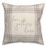 Love Gathers Here Plaid  18x18 Spun Poly Pillow