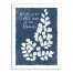 Grace Will Lead Us Home Blue Fern 18x24 Canvas Wall Art