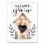 Let Love Grow Birdhouse 18x24 Canvas Wall Art