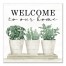 Welcome To Our Home 24x24 Canvas Wall Art