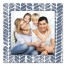 Blue Watercolor Knit Pattern 16x16 Personalized Canvas Wall Art