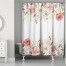 Floral Borders  Shower Curtain